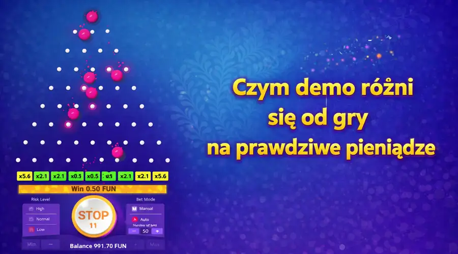 Czym demo różni się od gry na prawdziwe pieniądze