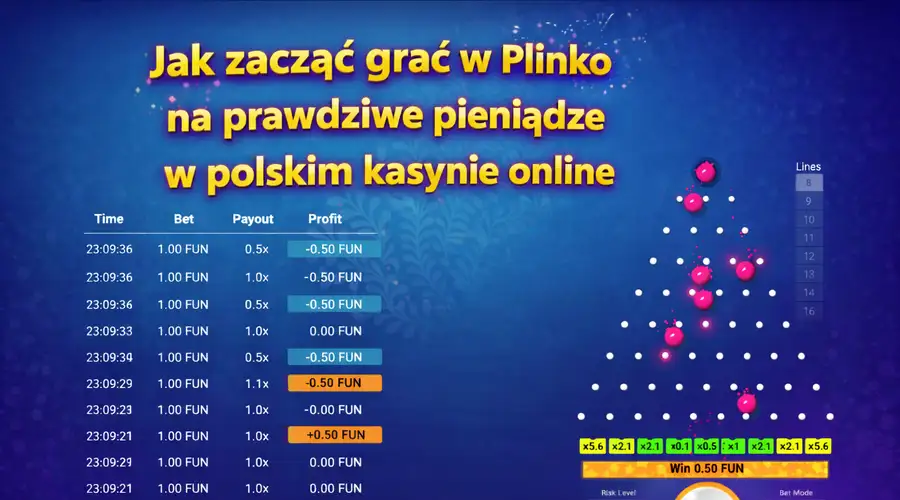 Plinko casino Polska