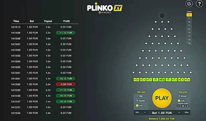 Plinko XY